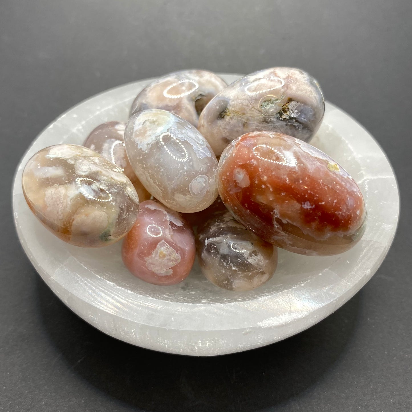 Flower Agate Crystal | Healing Crystals | Tumbled | 1 pc