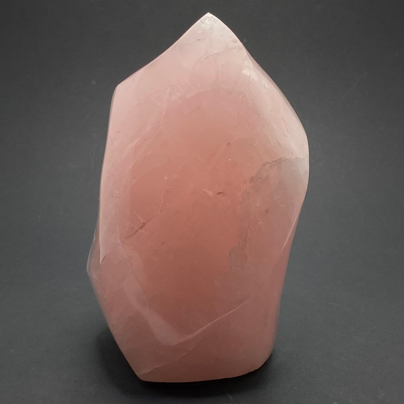 Rose Quartz Flame | Healing Crystals | Carving | 1 pc