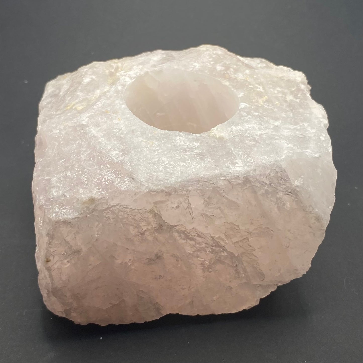 Rose Quartz Candle Holder | 1 pc