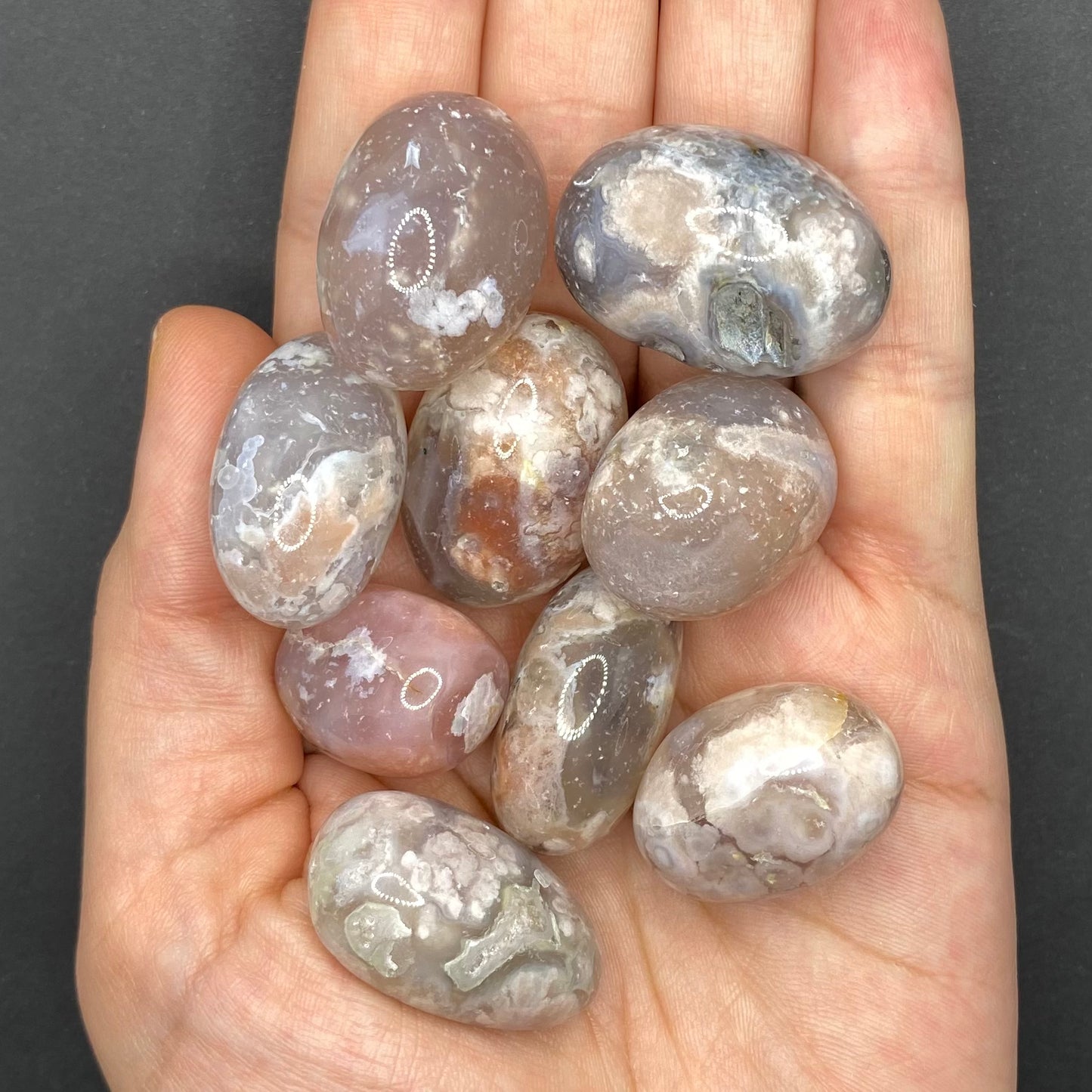 Flower Agate Crystal | Healing Crystals | Tumbled | 1 pc