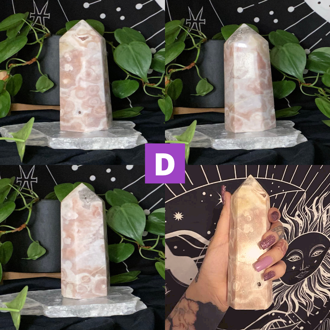 Pink Amethyst Wand | Healing Crystals | Tower | 1 pc