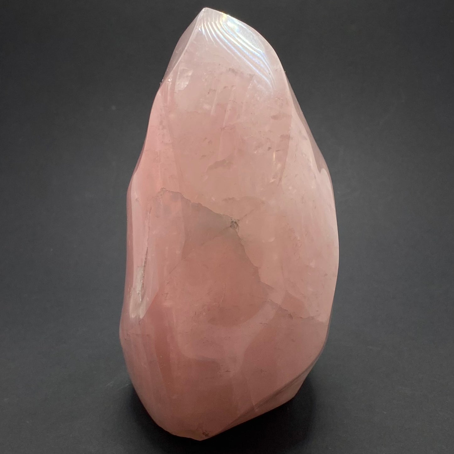 Rose Quartz Flame | Healing Crystals | Carving | 1 pc