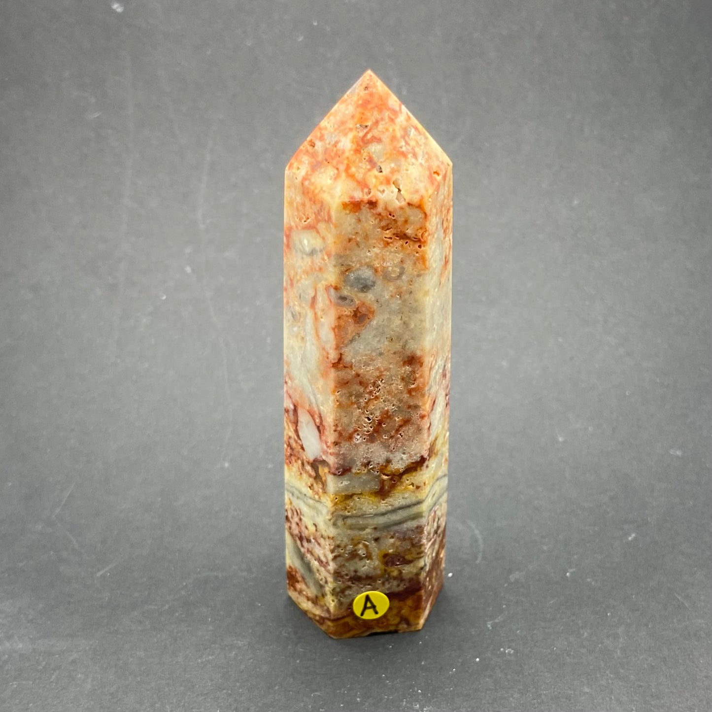 Crazy Lace Agate Wand | Healing Crystals | Tower | 1 pc