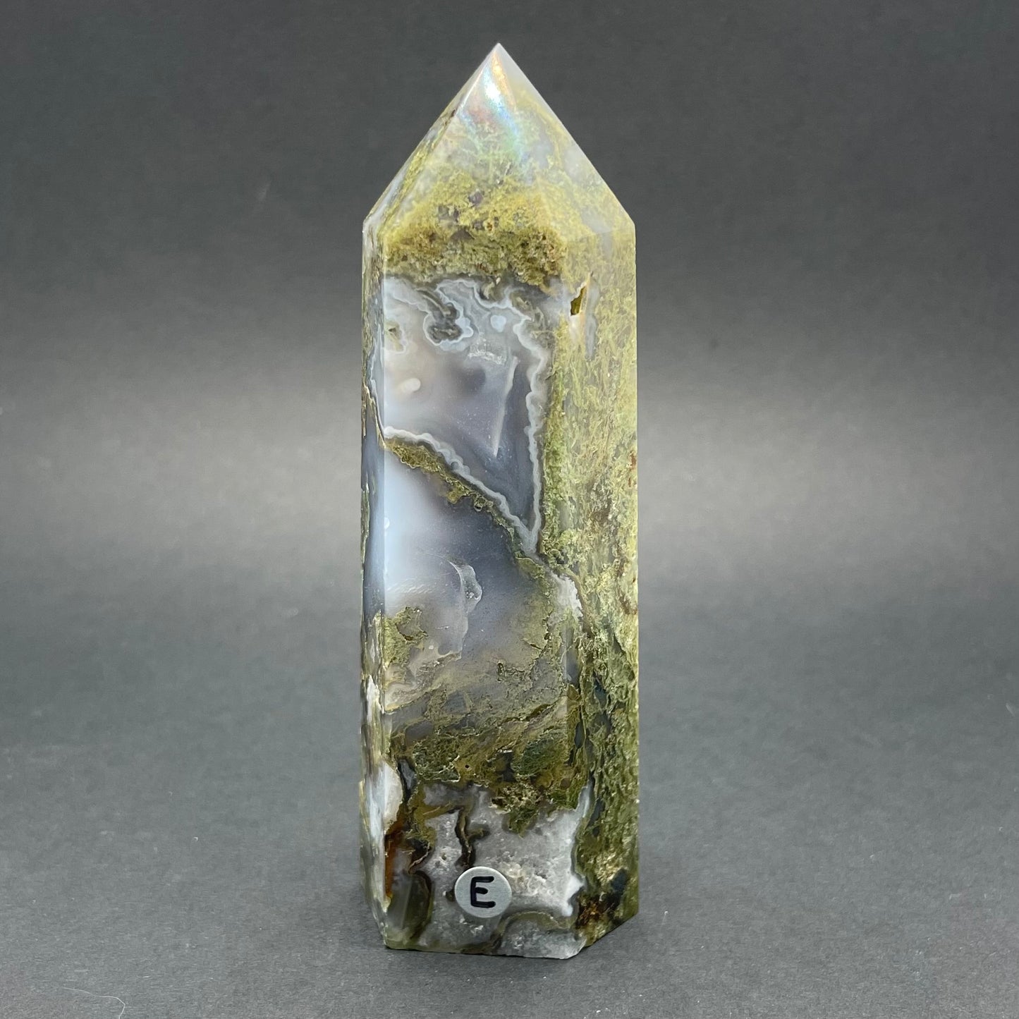 Moss Agate Wand | Healing Crystals | Tower | 1 pc