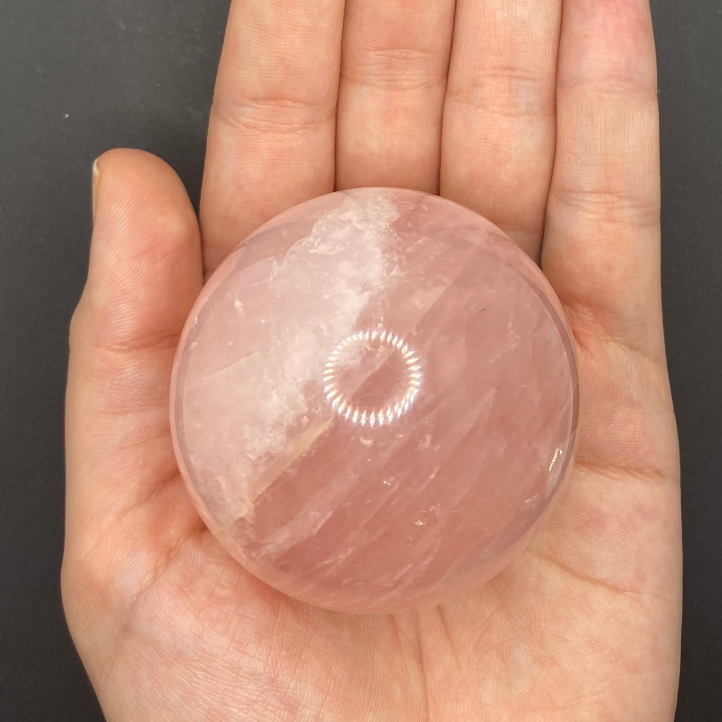 Rose Quartz Sphere | Healing Crystals | 1 pc