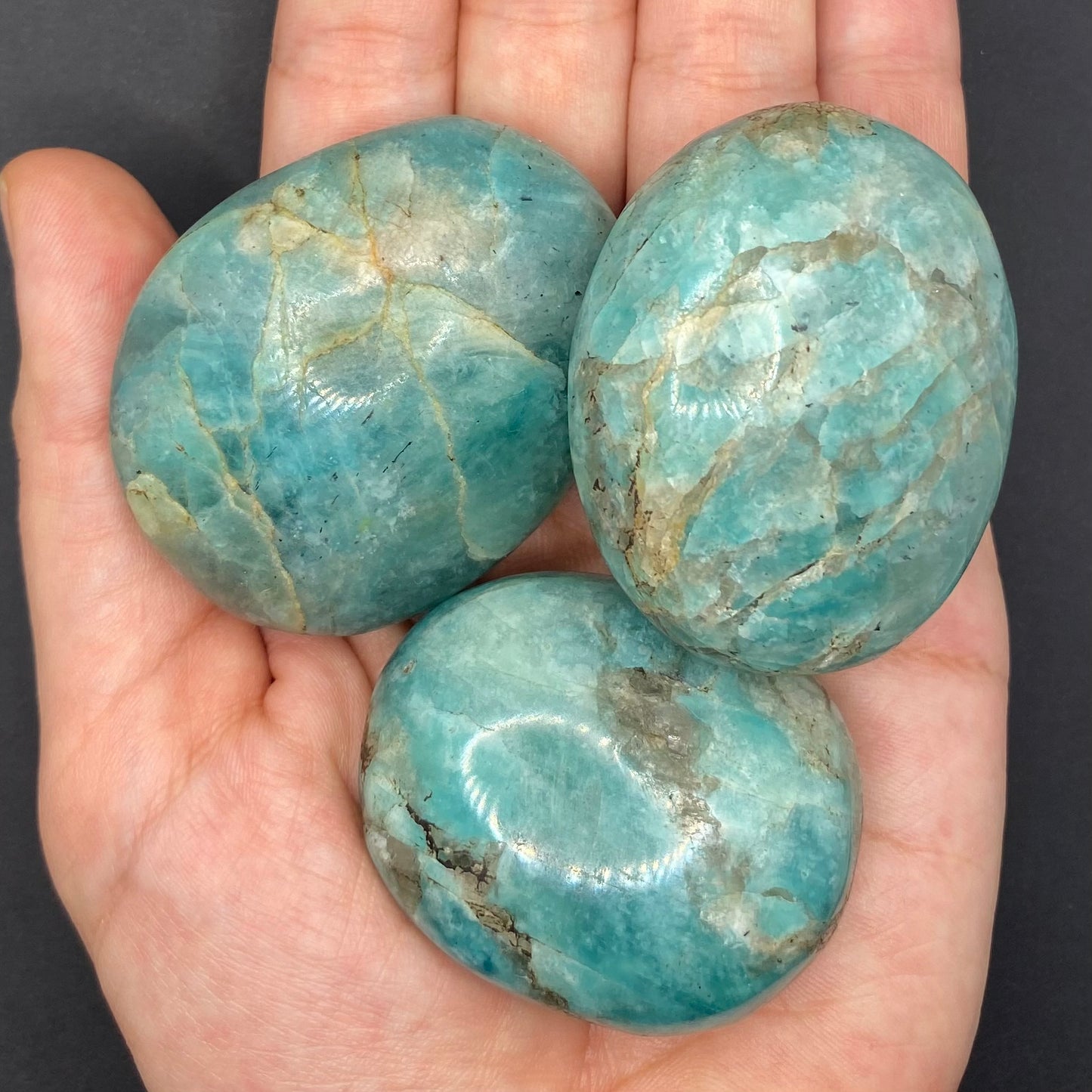 Amazonite | Healing Crystals | Palm Stone | 1 pc