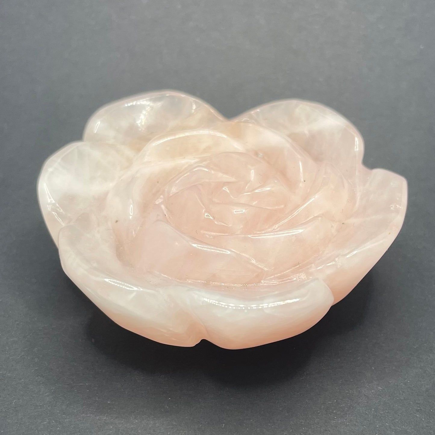 Rose Quartz Rose Crystal | Healing Crystals | Carving | 1 pc