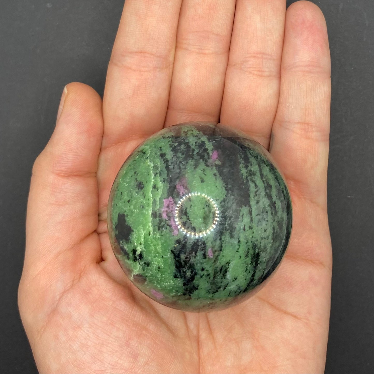 Ruby Zoisite Sphere | Healing Crystals | 1 pc