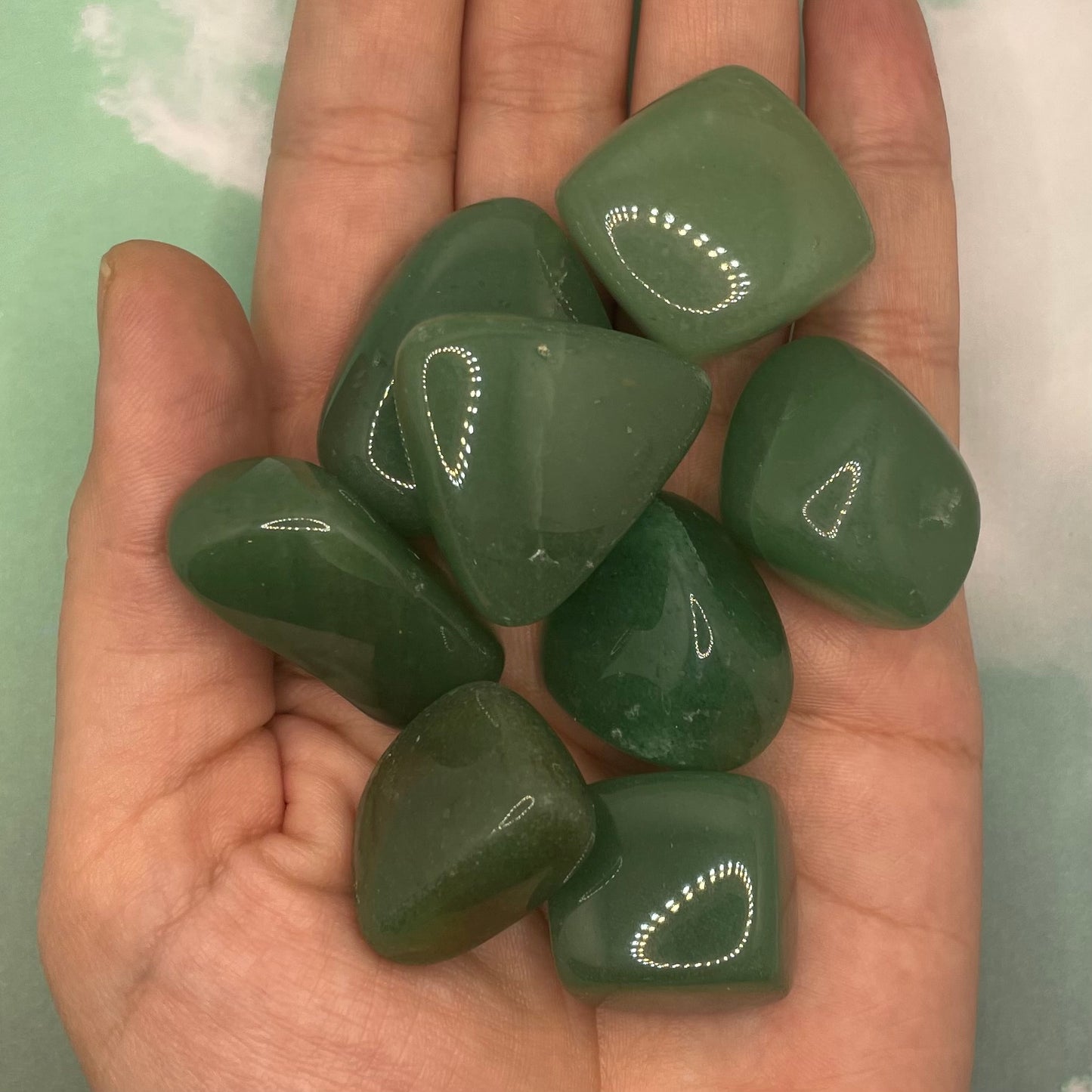 Green Aventurine Crystal | Healing Crystals | Tumbled | 1 pc