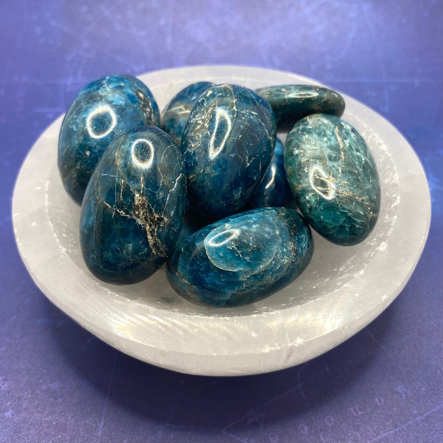 Blue Apatite Crystal | Healing Crystals | Tumbled | 1 pc