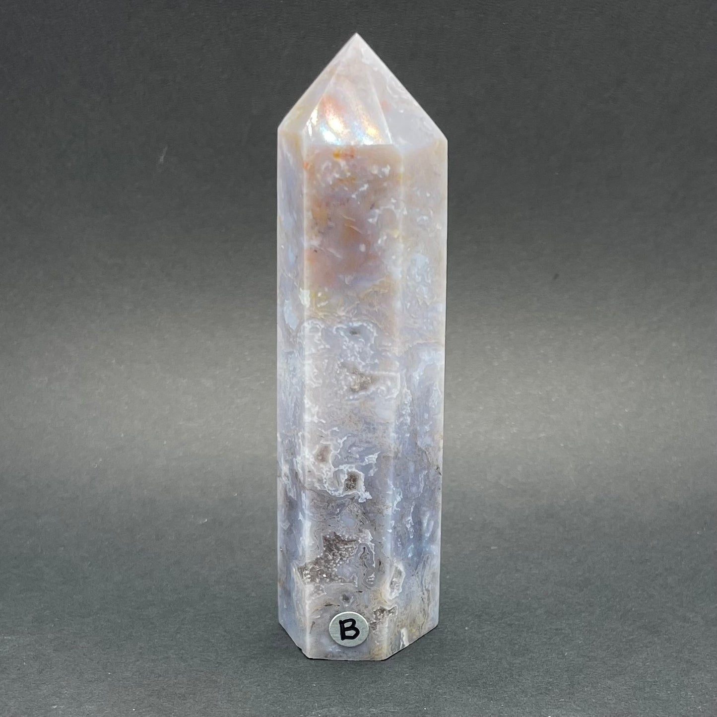 Moss Agate Wand | Healing Crystals | Tower | 1 pc