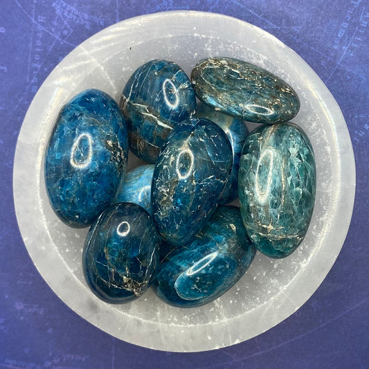 Blue Apatite Crystal | Healing Crystals | Tumbled | 1 pc