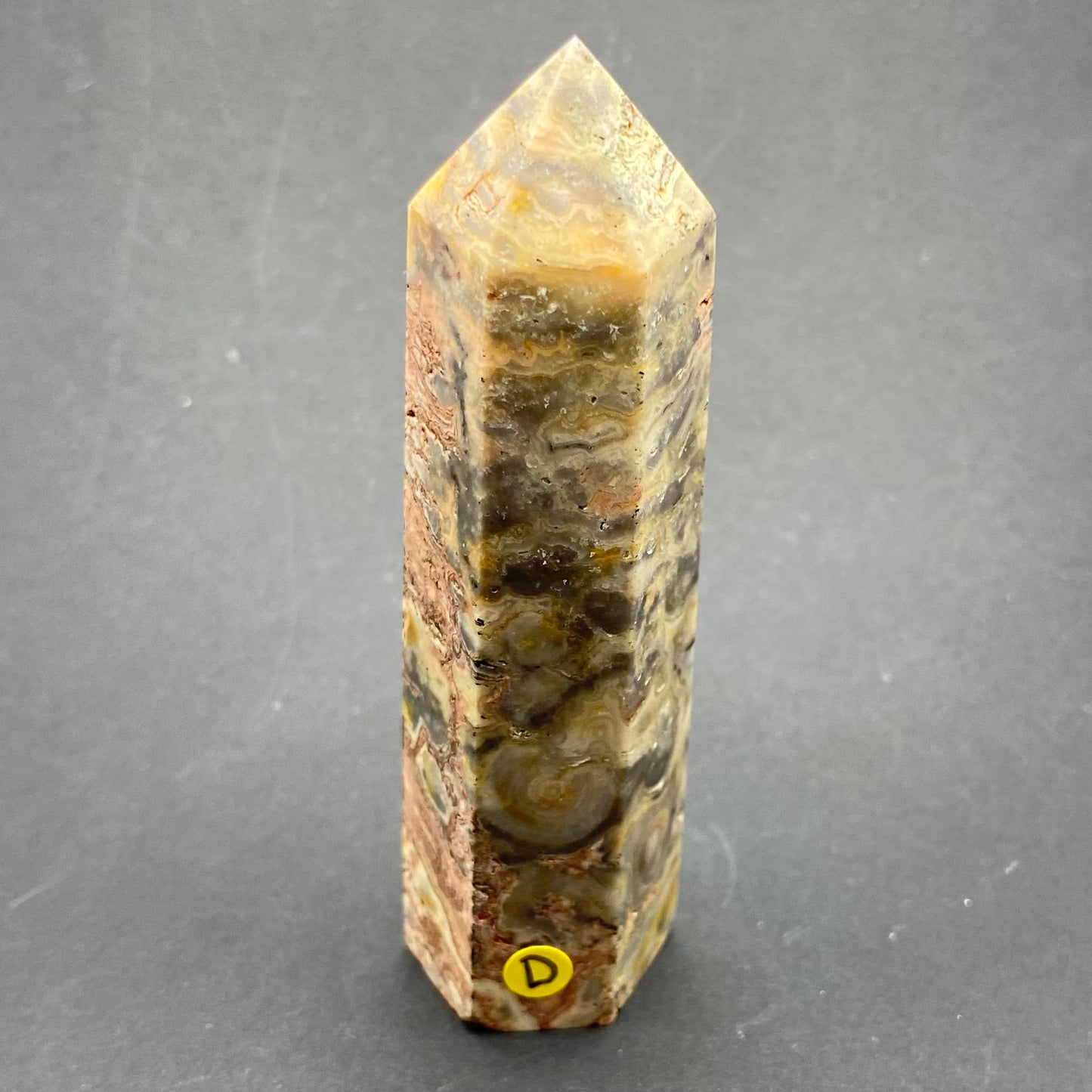 Crazy Lace Agate Wand | Healing Crystals | Tower | 1 pc