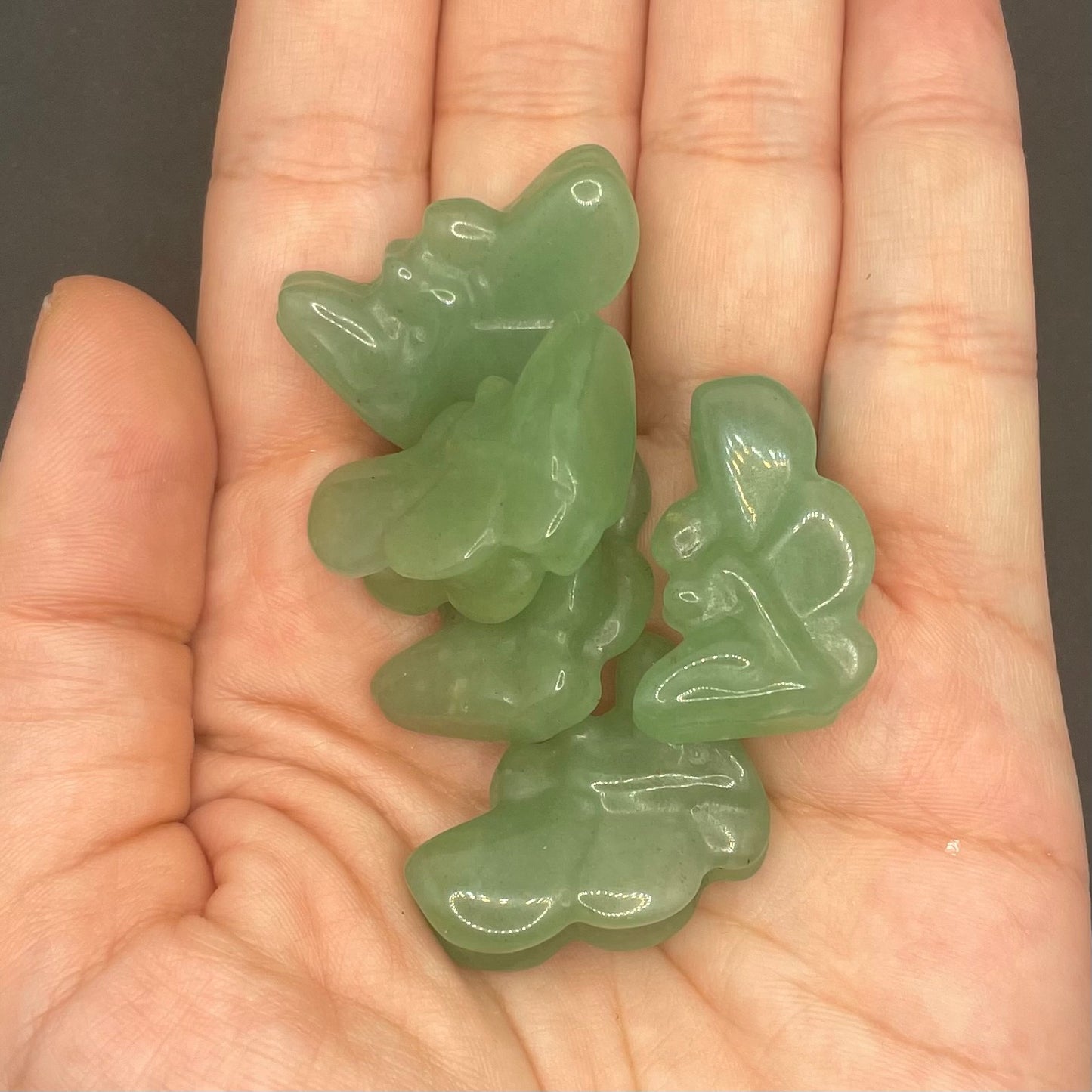 Mini Fairy Aventurine Crystal | Healing Crystals | Pocket Crystals | Carving | 1 pc