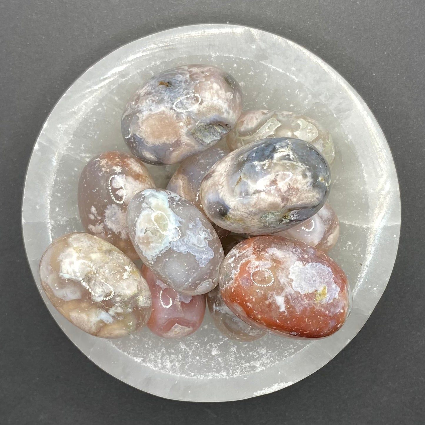 Flower Agate Crystal | Healing Crystals | Tumbled | 1 pc