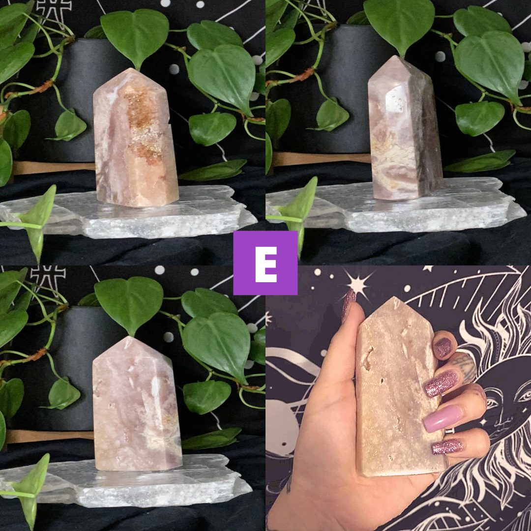 Pink Amethyst Wand | Healing Crystals | Tower | 1 pc