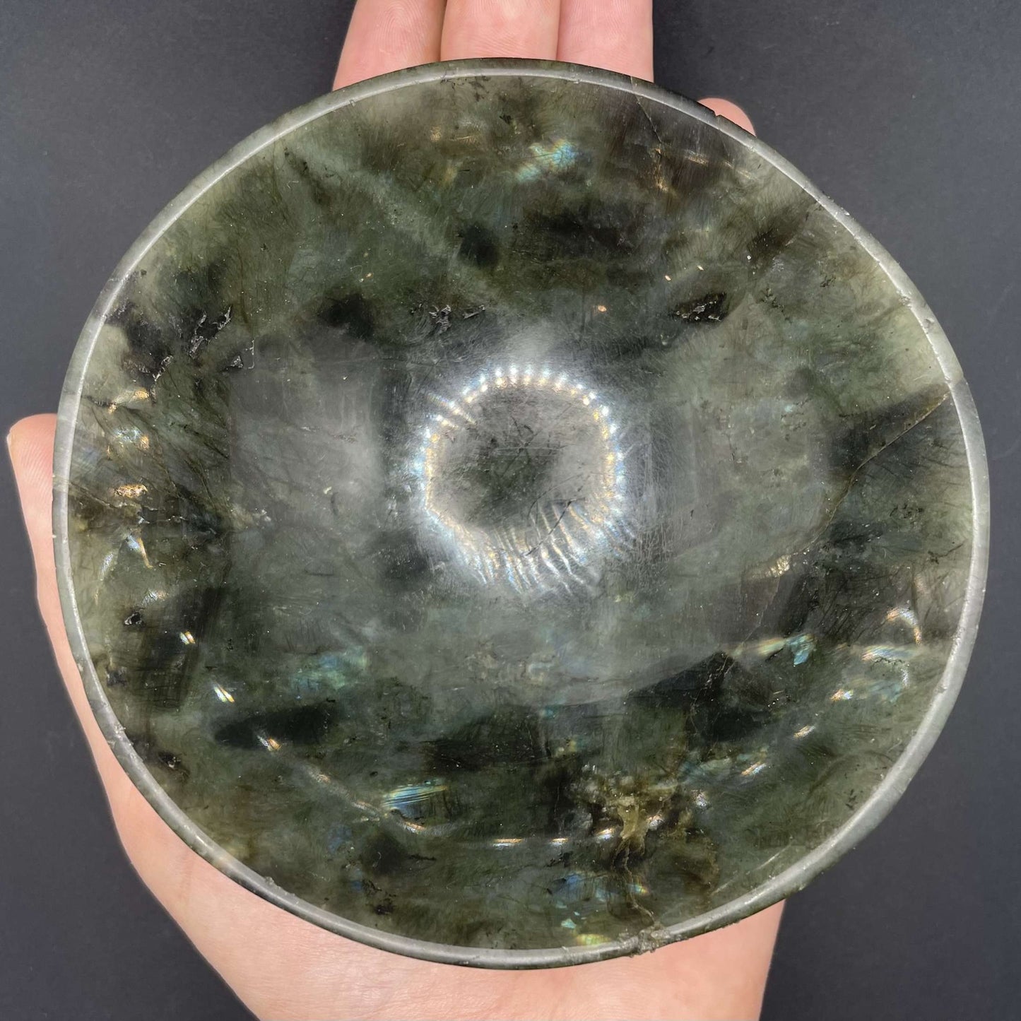 Labradorite Bowl | Healing Crystals | Carving | 1 pc