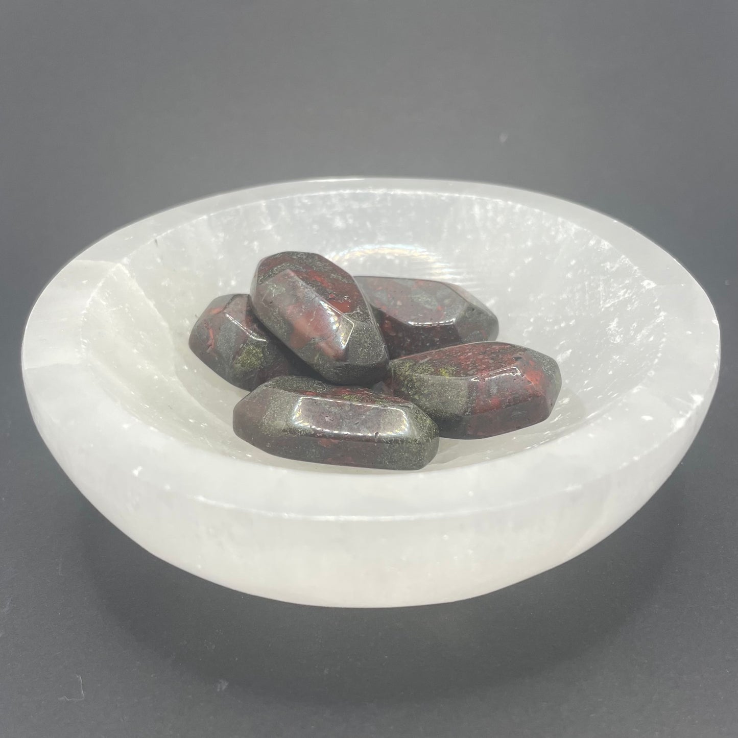 Mini Dragon Bloodstone Coffin | Healing Crystals | Pocket Crystals | Carving | 1 pc