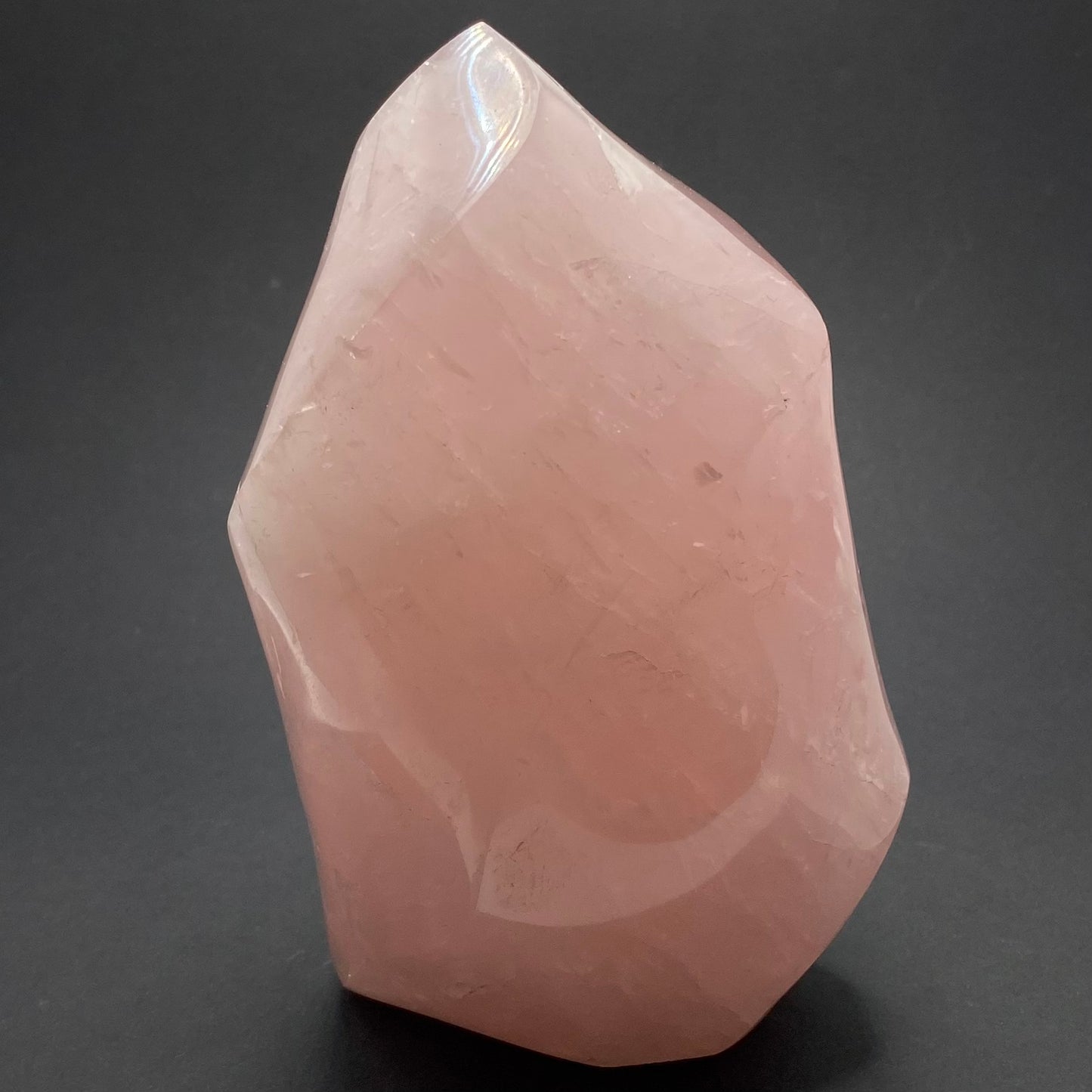 Rose Quartz Flame | Healing Crystals | Carving | 1 pc