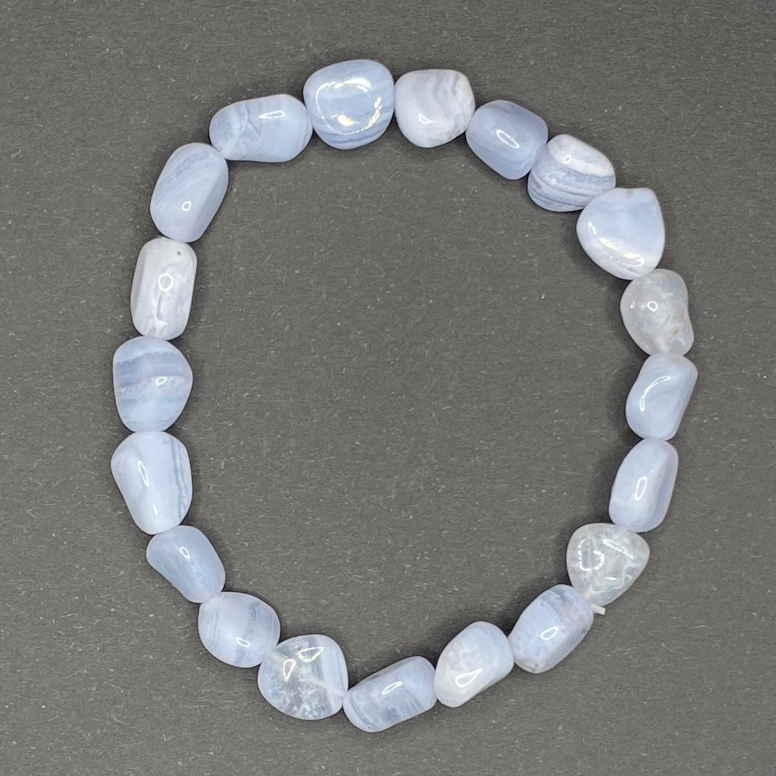 Blue Lace Agate Bracelet | Healing Crystals | Jewelry | 1 pc