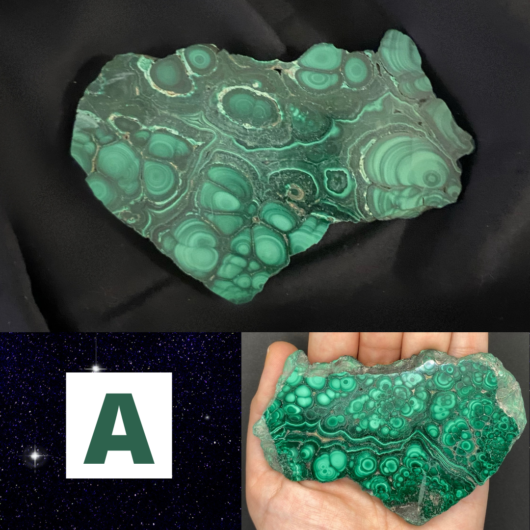 Malachite | Healing Crystals | Slab | 1 pc